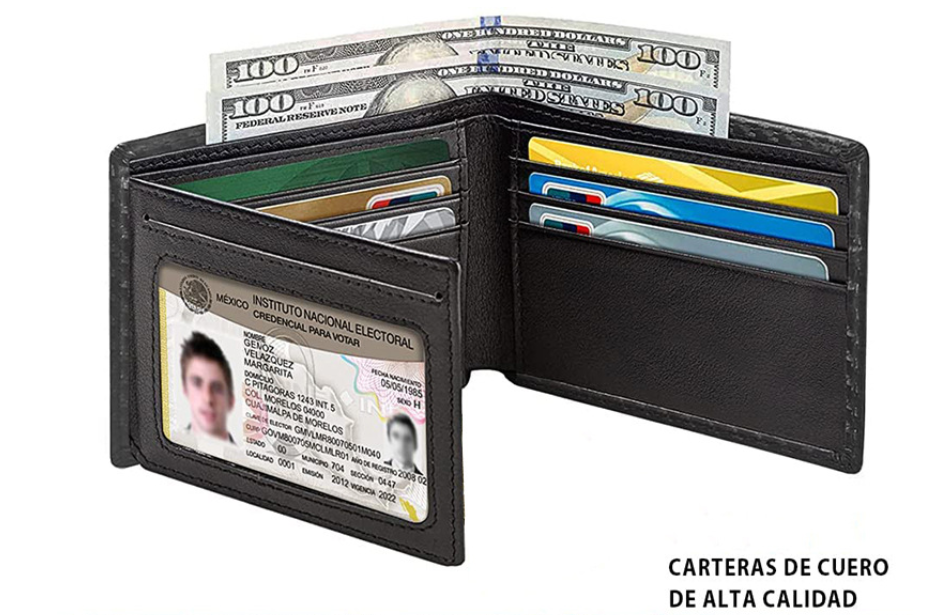 Men's Anti-magnetic Thin Wallet Special Carbon Fiber Dollar Multi Card Slot Wallet