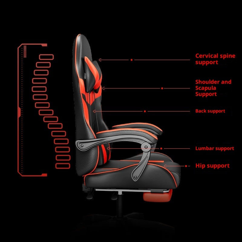 Adjustable Reclining Massage Computer Chair For Home Gaming