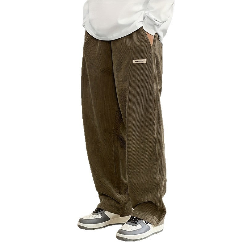New Corduroy Casual Pants For Men European And American Style