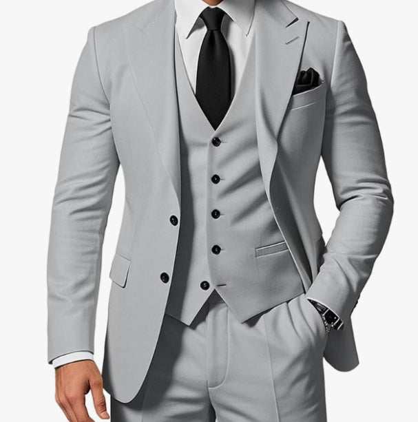 New Mens Three-piece Business Suit