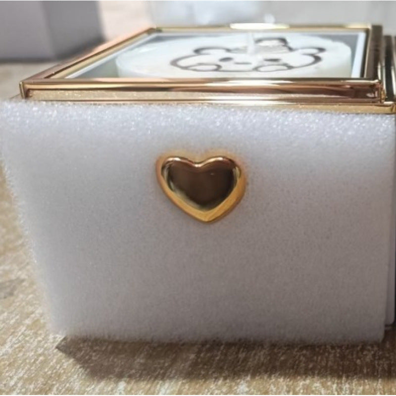 Creative Automatic Rotating Jewelry Box In The Shape Of A Little Bear Cake